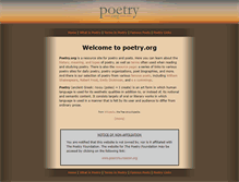 Tablet Screenshot of poetry.org